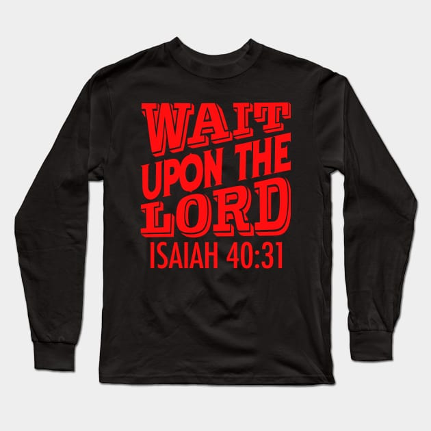 Isaiah 40:31 Long Sleeve T-Shirt by Plushism